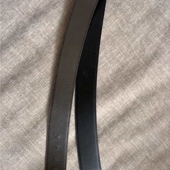 Authentic HERMES gold Constance H buckle brown black belt 85cm unisex - Picture 6 of 12